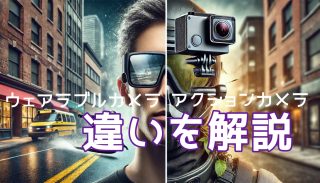 【初心者必見】ウェアラブルカメラとアクションカメラの違いをわかりやすく解説！