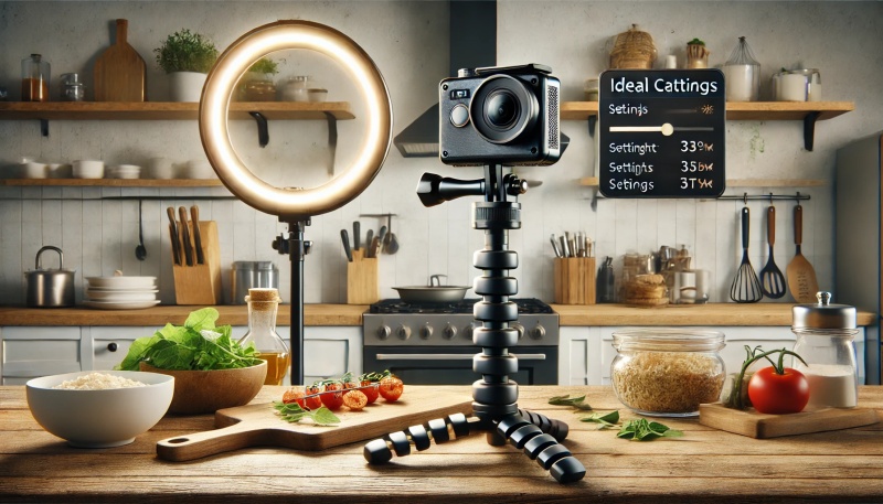 料理風景の撮影